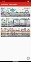 Barcelona Metro Map (Offline) Affiche