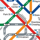 Boston subway map ícone