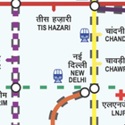 Delhi Metro Map (Offline) icône