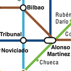 ikon Madrid Subway Map