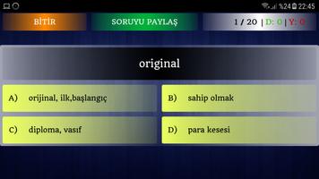 İngilizce Kelime Testi screenshot 1