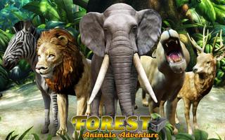 VR animais da floresta aventur Cartaz