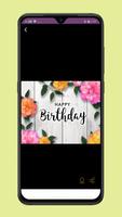 happy birthdays flower الملصق