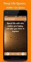 Deep Life Quotes plakat