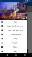 Massachusetts Bus Rail tracker & Ferry transit постер