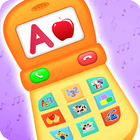 Baby Phone with Animals أيقونة