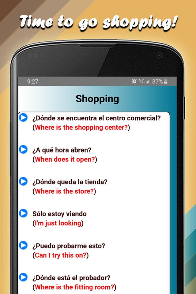 Spanish Phrasebook Learn And Speak For Android Apk Download