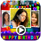 Birthday Video Maker With Song 图标