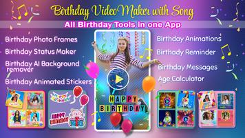 Birthday Video Maker With Song 포스터