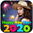 2020 New Year photo frame, Greetings & Gifs Zeichen