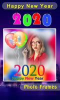2020 New Year photo frame, Greetings & Gifs الملصق