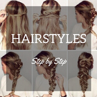 Hair Style app Step-by-Step ไอคอน