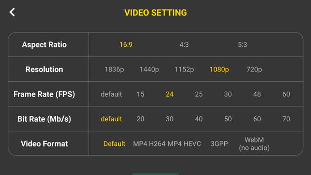 4K Camera - Filmmaker Pro Camera Movie Recorder 截图 1