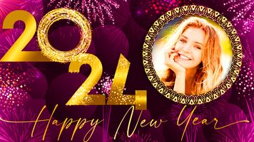 New Year Photo Frame 2024 Affiche