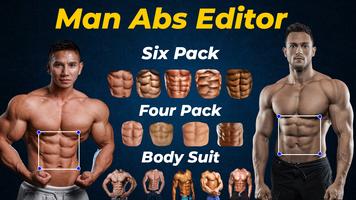 Six pack abs editor for Men poster