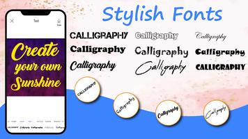 Calligraphy Font App capture d'écran 1