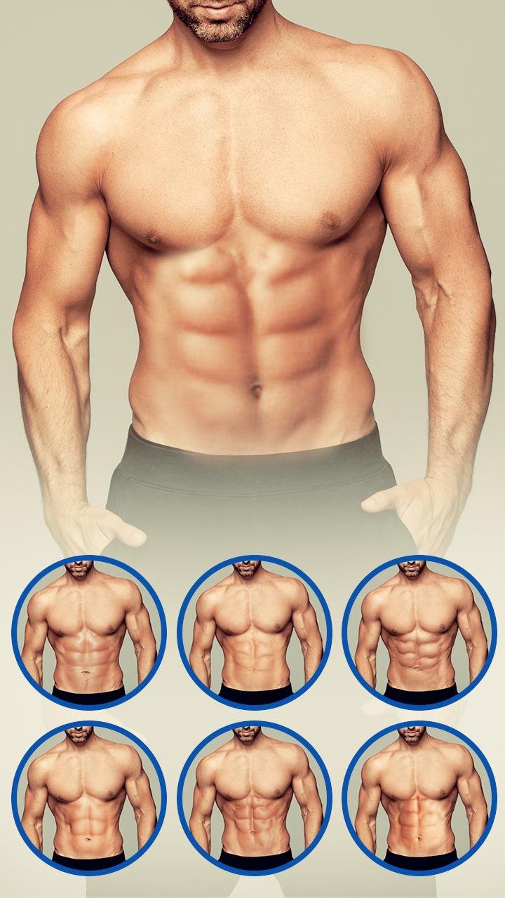 Man Abs Editor: Men Six pack, Eight pack man style for 