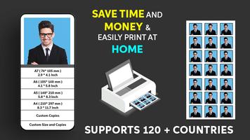 Passport photo maker app постер