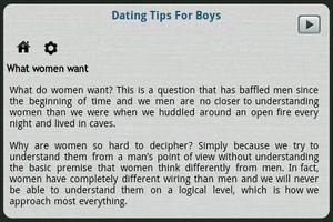 Dating Tips For Boys capture d'écran 3