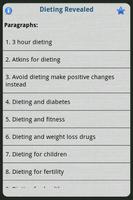 1 Schermata Dieting Revealed