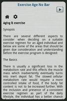 Exercise Age No Bar screenshot 2