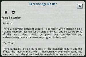 Exercise Age No Bar capture d'écran 3