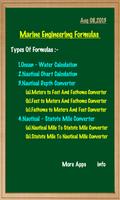 Marine Engineering Formulas स्क्रीनशॉट 1