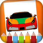Car Coloring Book Kids Paint icône