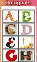 Stylish Alphabets - Letter Wallpapers 2019 Affiche