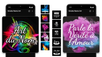 Fumée effet déco de texte Affiche