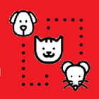 cão e gato e rato ícone