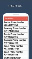 RECEIVE SMS FREE capture d'écran 1