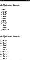 Maths Multiplication Tables- 1 से  40 तक скриншот 3