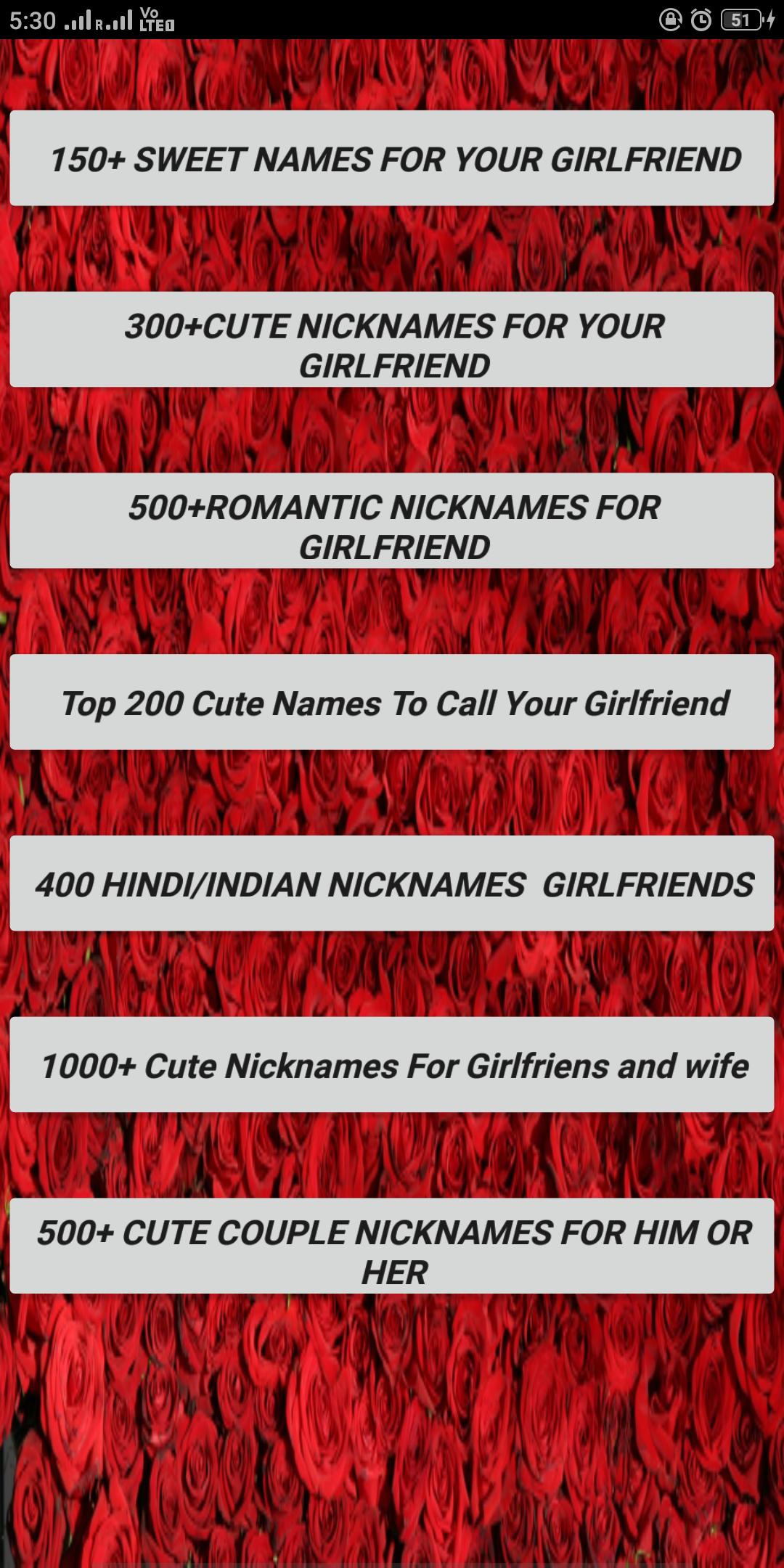 picture Cute Names For Girlfriend In Your Phone 5000 romantic nicknames for girlfriends