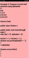 Pattern Java program More examples تصوير الشاشة 1