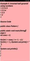 Pattern Java program More examples تصوير الشاشة 2