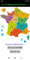 Les 101 départements de France Affiche