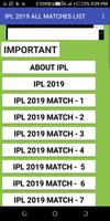 IPL 2019 all match list full information syot layar 1