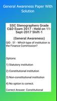 SSC Stenographer C and D Exam Paper capture d'écran 2