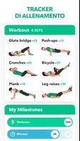 Poster Esercizi fitness a casa con Ge