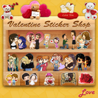 Valentine's Stickers,Smileys,Posters and Wallpaper ไอคอน