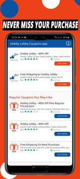 Coupons For Hobby Lobby 截图 12