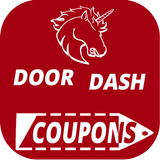 Doordash promo code, free delivery (80% off) icône