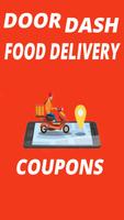 Doordash promo code, free delivery (80% off) poster