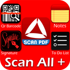 Scan All in One+ PDF doc qr ícone