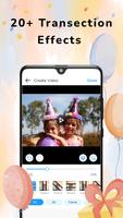 Birthday Video Maker & Music imagem de tela 2