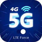 5G 4G FORCE LTE MODE 아이콘
