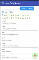 Christian Baby Names plakat