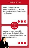Spanish English Translator Affiche