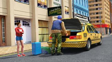 Taxi Car Simulator 3D Games Affiche